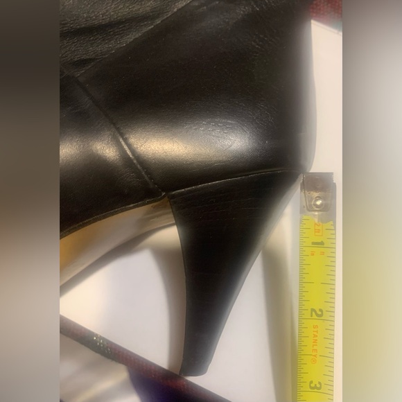 Italian Leather Boots - Black - 2.75” Heel - Top can be Cuffed or Not - Size 7 - Picture 7 of 7